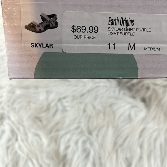 EARTH ORIGINS Skylar Round Toe Lightweight Casual Flat Sandals Size 11 NEW - Picture 13 of 16